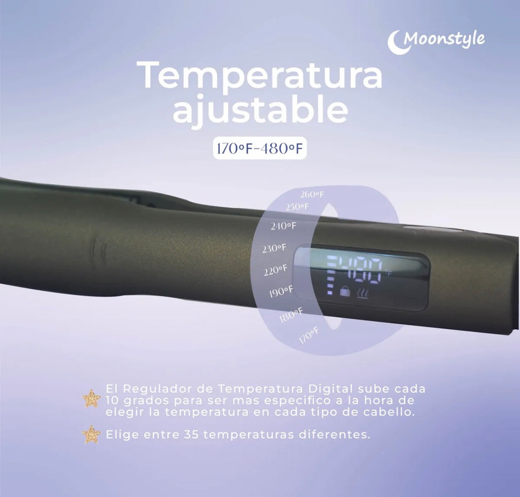 Plancha Profesional Moonstyle – Tecnología SmartTech
