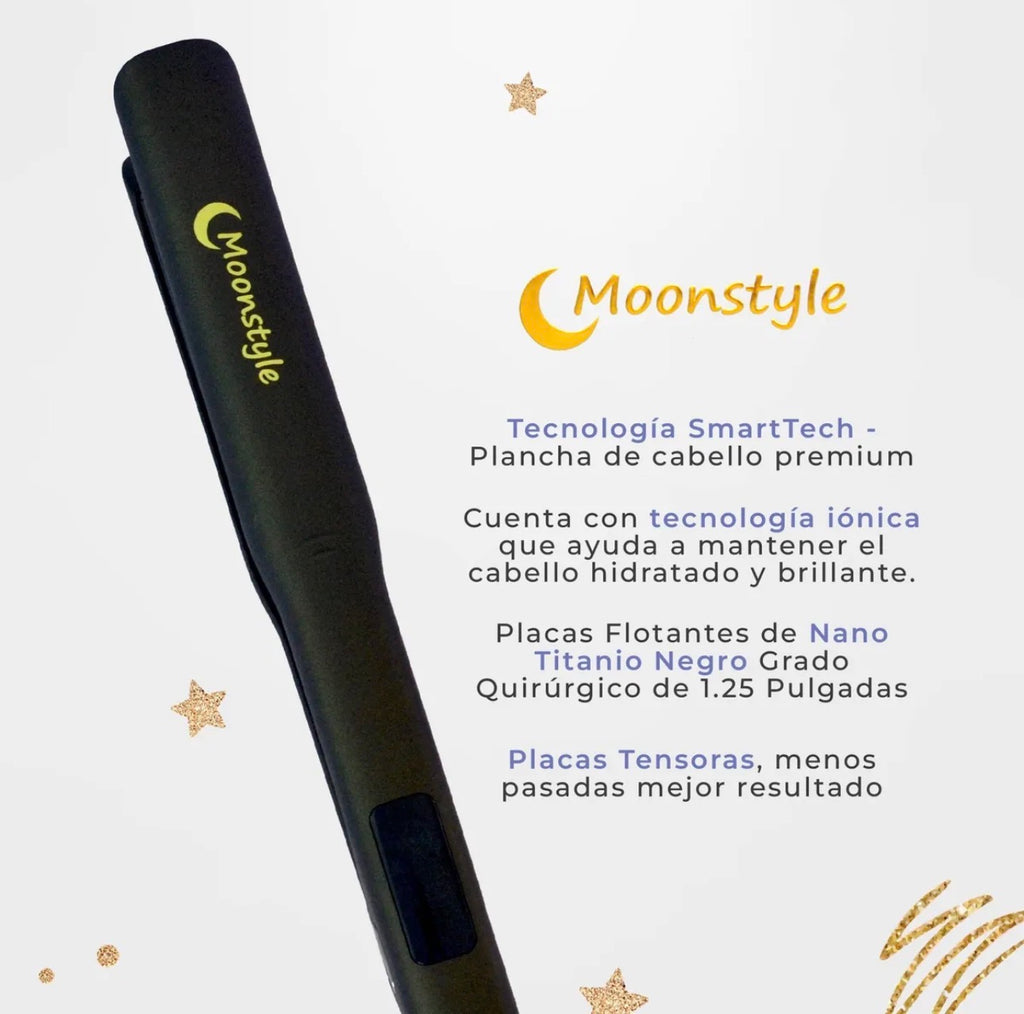 Plancha Profesional Moonstyle – Tecnología SmartTech