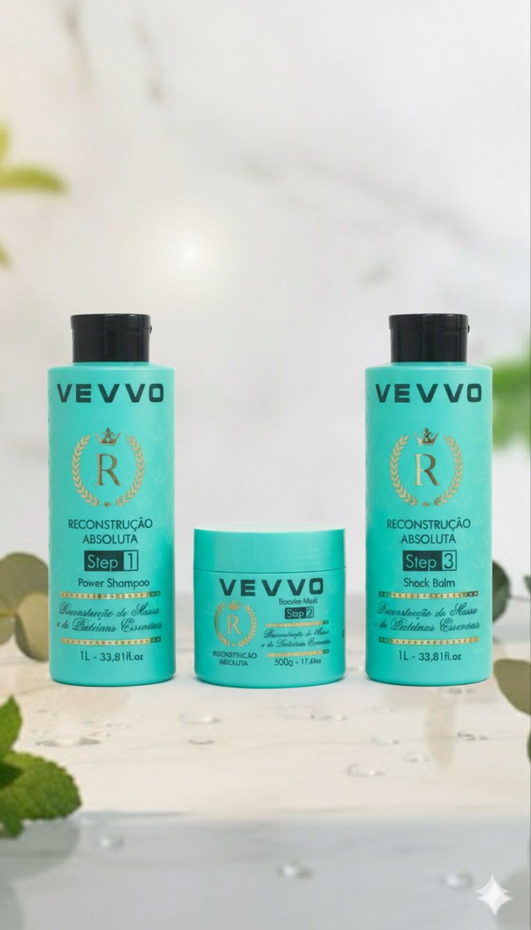 Kit Reconstrucción VEVVO – Cronograma Capilar (3 pasos)