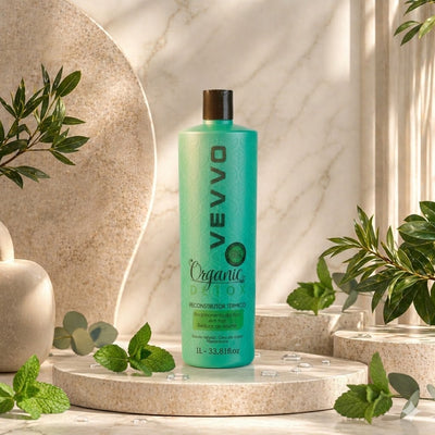 Organic Detox VEVVO – Alisado Profesional para Cabellos Rubios y Decolorados Sin Formol (1000 ml)