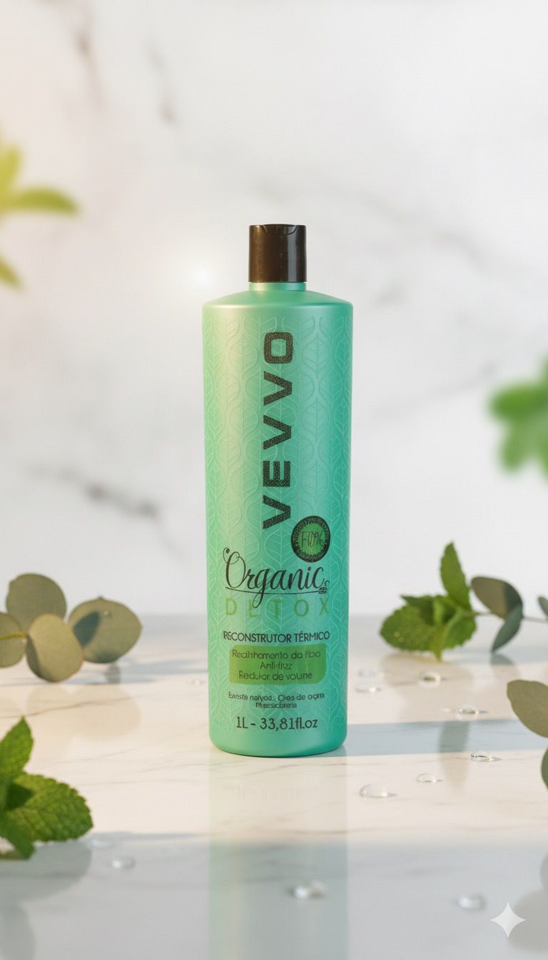 Organic Detox VEVVO – Alisado Profesional para Cabellos Rubios y Decolorados Sin Formol (1000 ml)